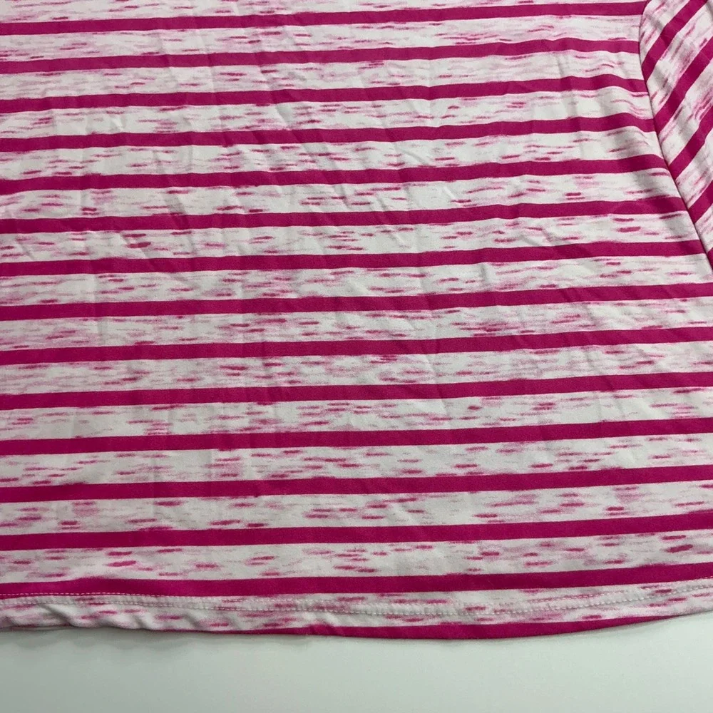 Wonder Nation Pink Striped Swing Tank Top Kids Size 6-6X Cutout Neckline